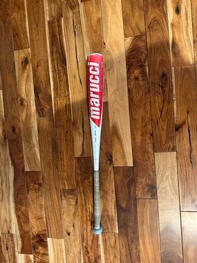 Marucci Youth Baseball Bat in Red and White.  2 3/4.  Category 8.  Used.